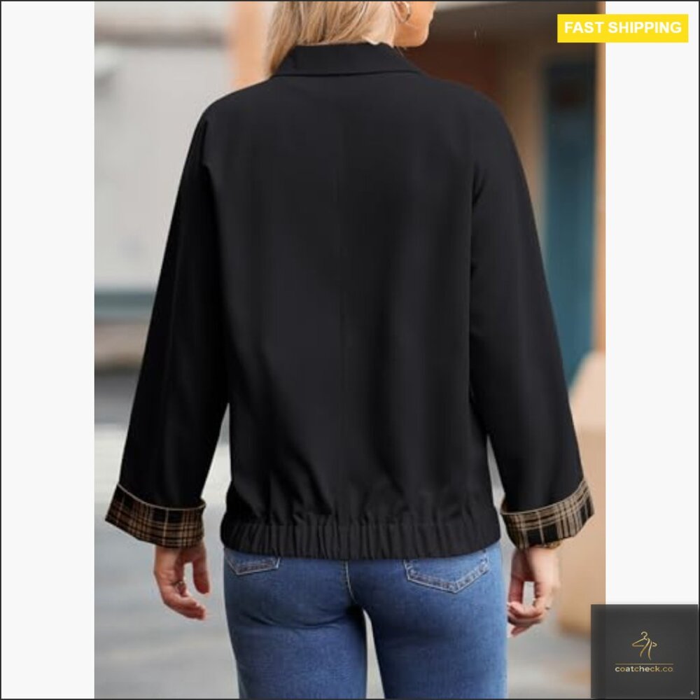 Oversized Snap Button Casual Jacket Lightweight P… - image 4